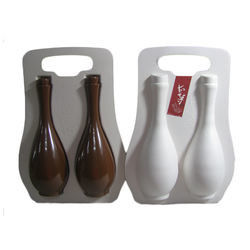 Sugarcane Pulp Molded Wine Bottle Gift Packaging ISO Wine Packaging For Shipping