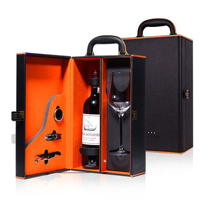 CMYK Litho Printing Wine Bottle Gift Boxes ISO Liquor Gift Box Packaging