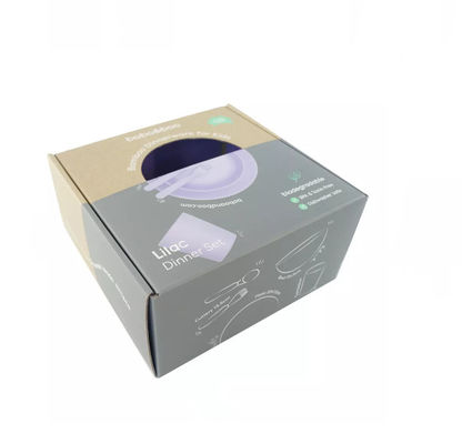 Custom Logo Folding Cardboard Box Packaging For Tableware Dinnerware