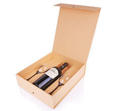 3 Bottle Magnetic Wine Glass Packaging Boxes Gift With Dividers