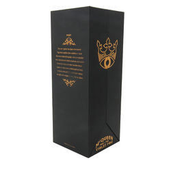 Cardboard Soft Touch Wine Bottle Gift Boxes ISO Liquor Bottle Gift Box