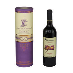 Cardboard Soft Touch Wine Bottle Gift Boxes ISO Liquor Bottle Gift Box