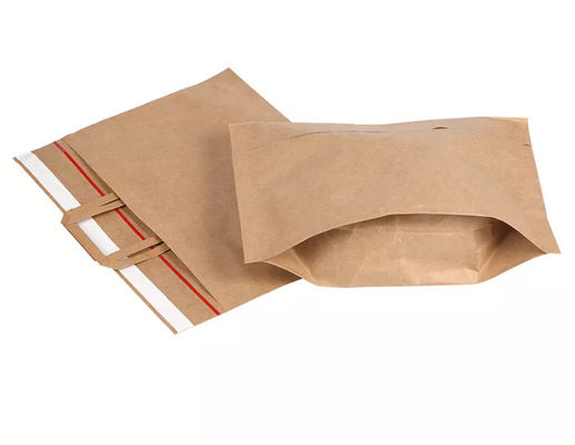 Biodegradable Kraft Paper Handbag CMYK Kraft Paper Tote Bag ISO