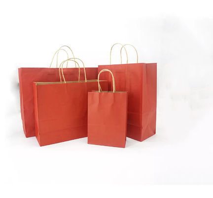 Plain Bread Kraft Packaging Bag Recycled Biodegradable Printed Colorful