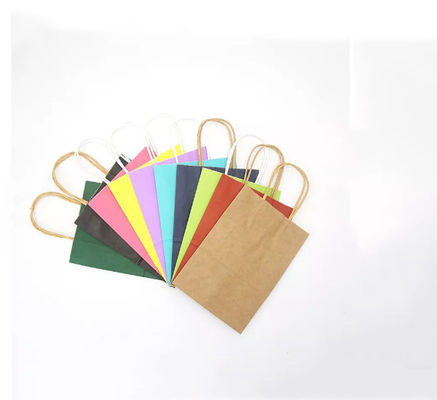Plain Bread Kraft Packaging Bag Recycled Biodegradable Printed Colorful