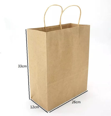 Plain Bread Kraft Packaging Bag Recycled Biodegradable Printed Colorful