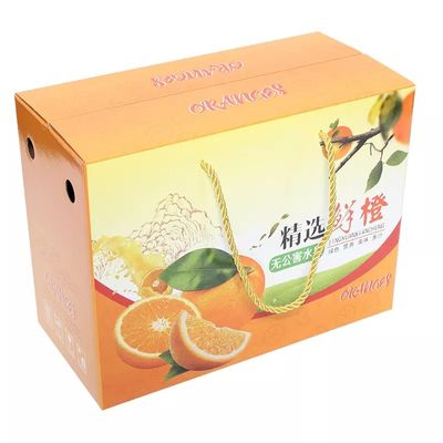 Custom Corrugated Box For Fruits 4c Offset Printing ISO Certificate