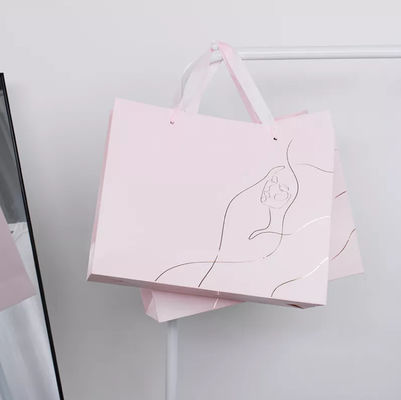Kraft Recycled Carrier Bag Paperboard Drawstring Handle Shopping Bag