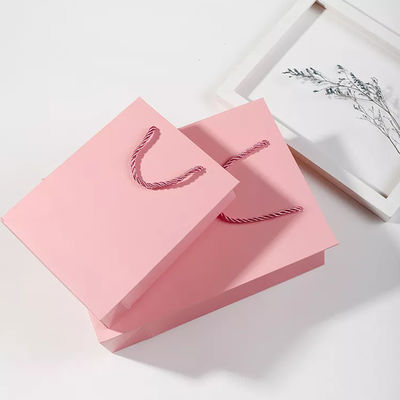 Handbag Kraft Paper Bag / Gift Bag Recyclable Drawstring Handle