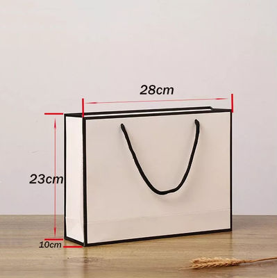 Recyclable Kraft Paper Handbag Cardboard Rope Handle Gift Bag ISO
