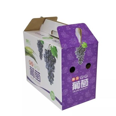 Corrugated Cardboard Grapes Packing Box Recyclable Dia9cm*H16cm