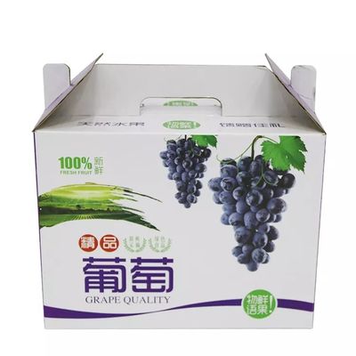 Corrugated Cardboard Grapes Packing Box Recyclable Dia9cm*H16cm