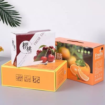 Recycled Materials Fruit Packaging Boxes Cardboard Fruit Shipping Boxes