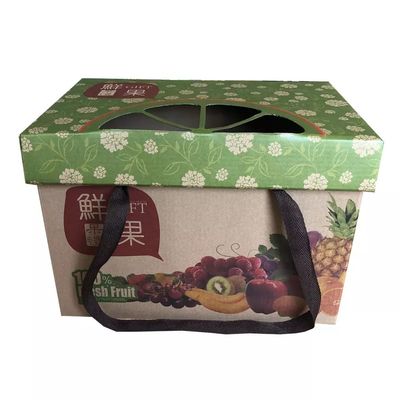 Double Wall Corrugated Boxes For Fruit Packaging Lamination / Embossing