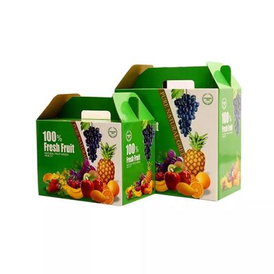 CMYK Fruit Packaging Boxes Custom Made Corrugated Fruit Box