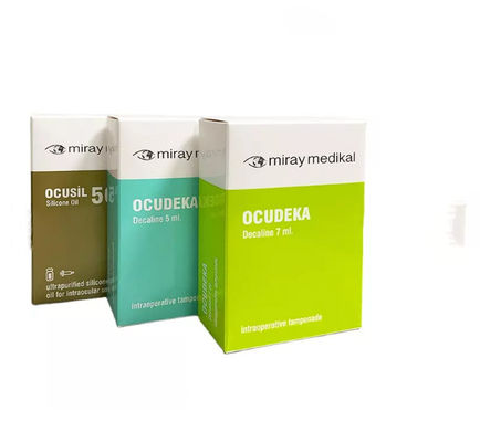 CMYK Contact Lenses Box Folding Recycled Paper Box Packaging Embossing
