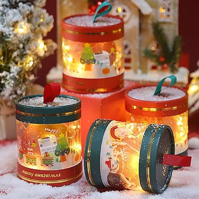 Recyclable Cardboard Christmas Eve Box Cuboid Shape For T Shirt Gift