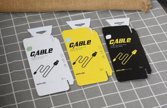CMYK Electronics Packing Boxes Embossing Foodstuff Logo Printed Cardboard Boxes