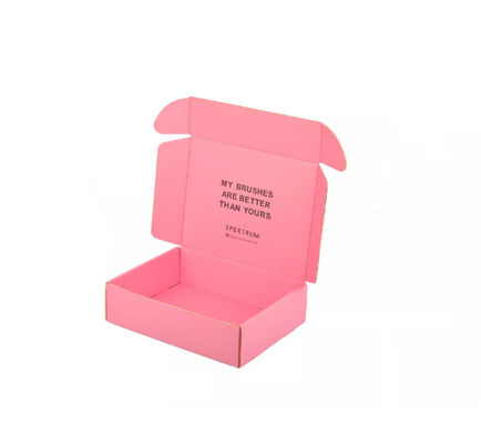 OEM Colored Corrugated Mailer Boxes Embossing Apparel Packaging Boxes ISO