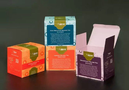 Personalized Paperboard Cardboard Tea Boxes FSC BSCI ISO Certificates