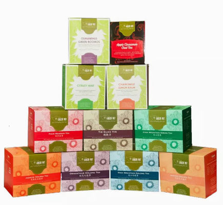 Personalized Paperboard Cardboard Tea Boxes FSC BSCI ISO Certificates