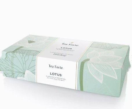 Handmade Ivory Board Tea Cardboard Packaging CMYK Color Custom Logo