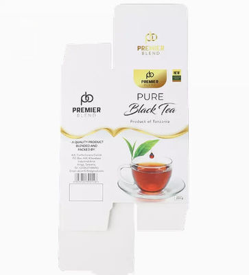 Recycled Materials Tea Bag Box Packaging Film Lamination Surface