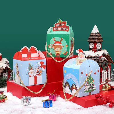 Luxury Cardboard Holiday Candy Gift Boxes 10*10*10cm Multi Color