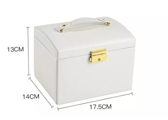 Flannelette Leather Jewelry Storage Box Greaseproof Earring Jewelry Box