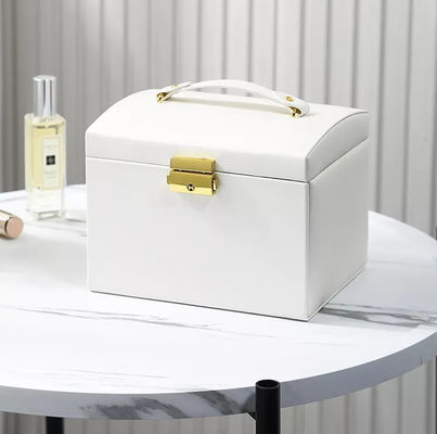 Flannelette Leather Jewelry Storage Box Greaseproof Earring Jewelry Box
