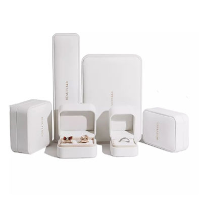 Private Label PU Velvet Necklace Gift Box , Luxury Jewelry Packaging Gift Box