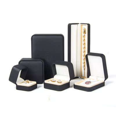 Private Label PU Velvet Necklace Gift Box , Luxury Jewelry Packaging Gift Box