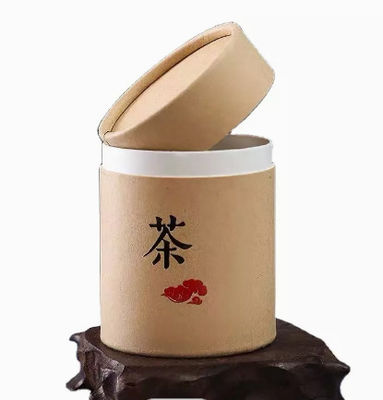 Food Grade Cardboard Tea Boxes Cylinder With OEM ODM Services