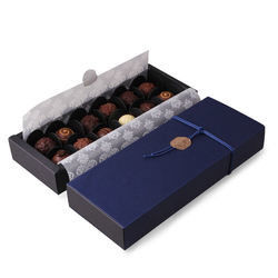 Customized Chocolate Truffle Box Recyclable Food Gift Packaging Box Corrugated
