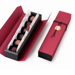 Customized Chocolate Truffle Box Recyclable Food Gift Packaging Box Corrugated