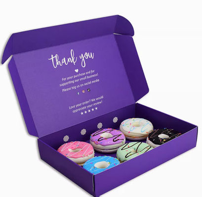Bakery Cake Food Paper Packaging Box Slotted CMYK Color Debossing