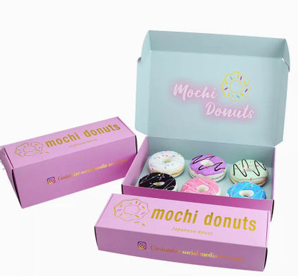 Bakery Cake Food Paper Packaging Box Slotted CMYK Color Debossing