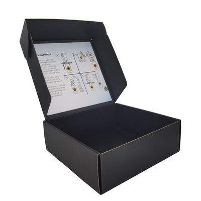 E Flute Customized Food Packaging Box Deboss CMYK Cardboard Mailing Box