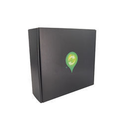 E Flute Customized Food Packaging Box Deboss CMYK Cardboard Mailing Box