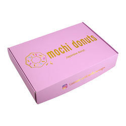Recyclable Corrugated Custom Paper Packaging Box Food Grade Deboss ISO