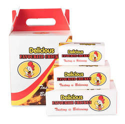 Takeaway Customized Food Packaging Box Recyclable Fried Chicken Box SGS