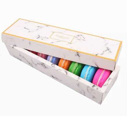 Round Macaron Box Packaging Handmade Cardboard Cookie Box Folder