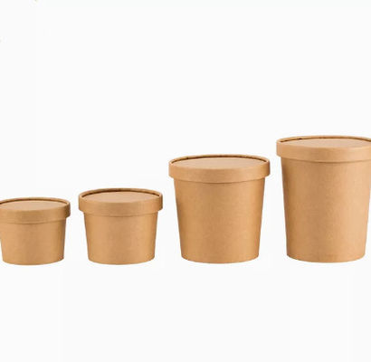 Disposable Kraft Paper Packaging Box Flexo Greaseproof Take Away Lunch Box