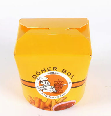 Noodle Kebab Customized Food Packaging Box CMYK Takeout Food Boxes Disposable