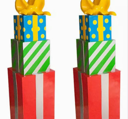 UV Proof Christmas Cardboard Gift Boxes Water Proof Height 100/165cm