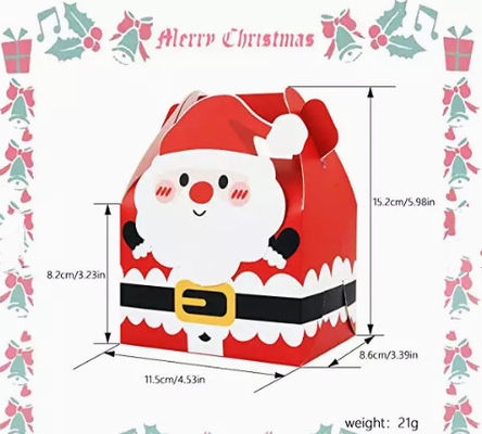Gravure Printing Christmas Cardboard Gift Boxes 12*10cm Christmas Ornament Box
